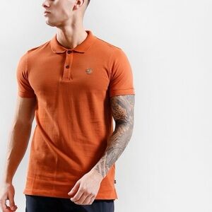 Fjällräven Ovik Polo Shirt Terracotta Brown/Orange Organic Cotton Size XL